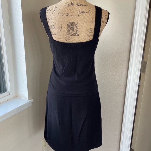 Etcetera 3 piece “tank”, shrug, and skirt. Cotton sweater material. Blac… - Picture 7 of 10